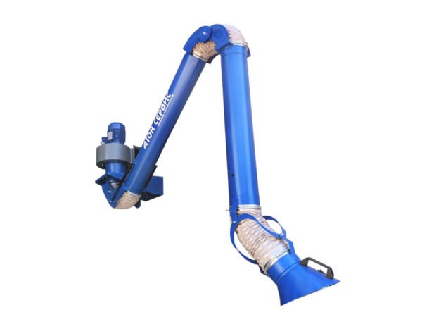 Rotating extraction unit for welding post Unidad de extracción giratoria para poste de soldadura